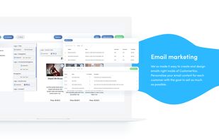 We've made it easy to create and design emails right inside CustomerVox. Personalize your email content for each customer with the goal to sell as much as possible.
