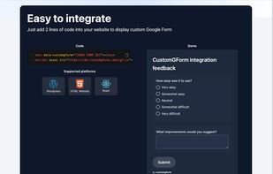 Customgform screenshot 2