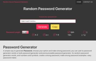 Random Password Generator screenshot 1