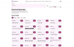 Cute Font Gen screenshot 1