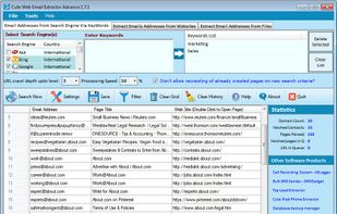 Cute Web Email Extractor screenshot 1