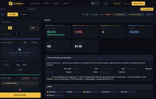 app's summary view after optimisation