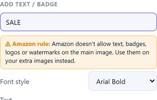 Cutout warns you when a badge or logo would break a marketplace's photo rules.