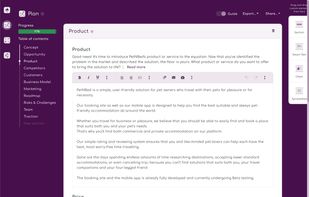 Business plan builder