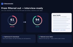 ATS Score Optimization and Scan Dashboard