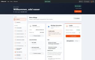 user account dasboard