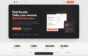Find a job, tailor your resume to it and see the ATS score change.