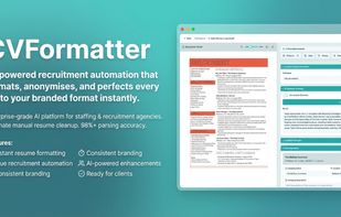 CVFormatter, the ultimate AI automated resume formatter built for recruitment agencies and consulting firms.