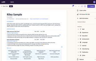 CV editor on desktop.