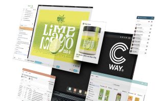 Cway works like your standard desktop with apps and drag & drop.