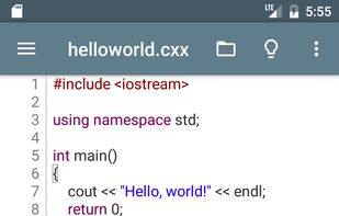Cxxdroid screenshot 1
