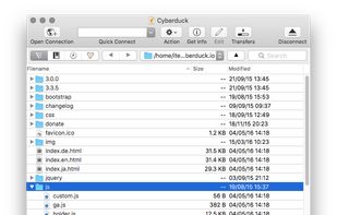 Cyberduck screenshot 1