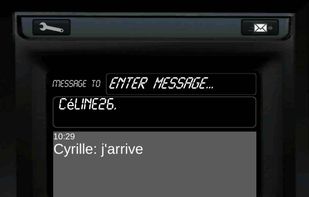 Talky-walky and messaging to communicate between cyclists.