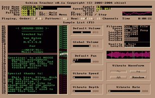 Schism Tracker screenshot 2