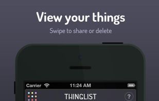 Thinglist screenshot 1