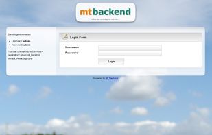 MT Backend screenshot 1