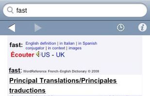 iPhone - French-English