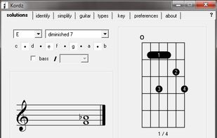 Solutions - shows you how to play any chord