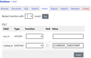 Inserting rows in D1