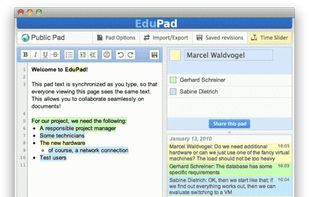 eduPad screenshot 1