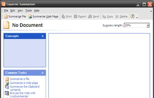 Copernic Summarizer screenshot 1
