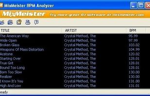 MixMeister BPM Analyzer screenshot 1
