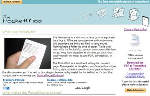 PocketMod screenshot 1