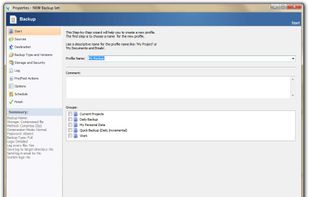 Profile Wizard - Start Screen