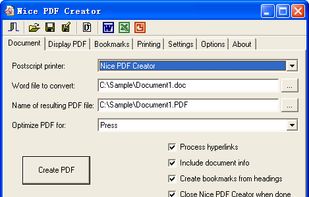 Nice PDF Creator screenshot 1