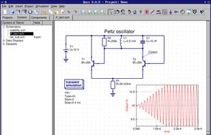 Combined schematic and data visualisation.