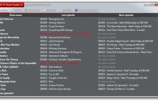 RS TV Show Tracker screenshot 1