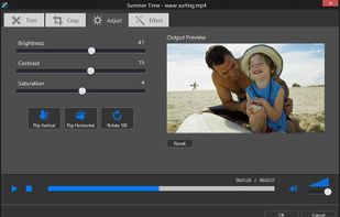adjust video colors and enhance its quality.