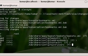 Unison running in KDE terminal window
