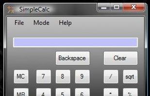 SimpleCalc screenshot 2