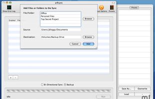 arRsync screenshot 1