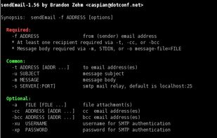 sendEmail screenshot 1