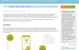 Aspose.Slides for Android Main Product Page