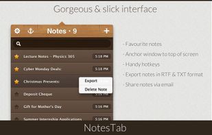 NotesTab screenshot 1