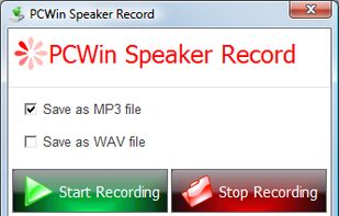 PCWIN Speaker Record screenshot 1