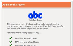 abc - Audio Book Creator screenshot 1