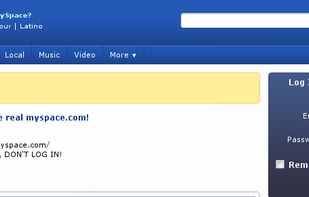 Myspace screenshot 1