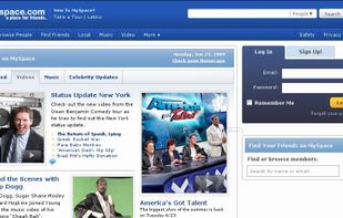 Myspace screenshot 1