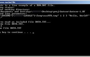 BatExe 1.0f sample project