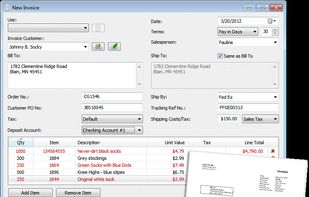 Express Accounts Accounting Software - Sample Invoice