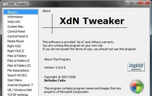 XdN Tweaker screenshot 1