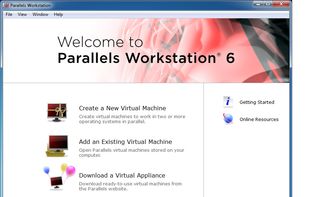 Parallels Workstation 6 Welcome Screen