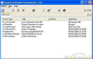 System Scheduler screenshot 1