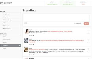 App.net screenshot 1