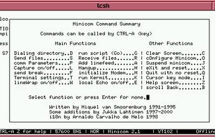 Minicom screenshot 1