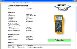 Test equipment report